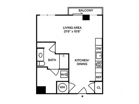 Sentral SoBro S1 Studio Floor Plan